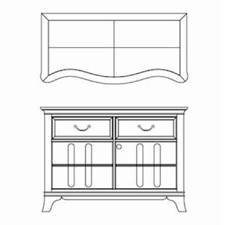 2 Drawer Entertainment Console